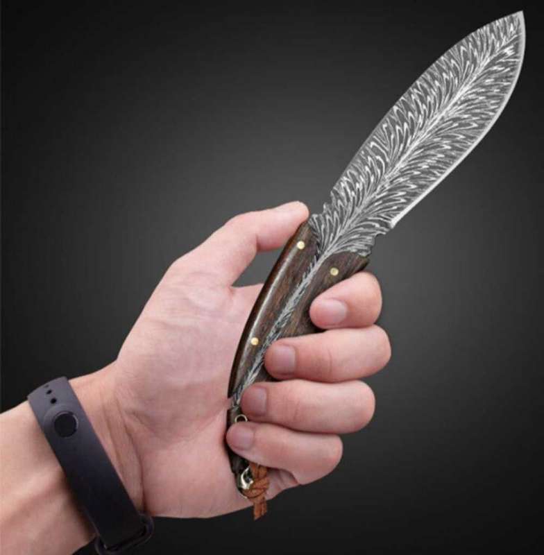 Feather Design Knife