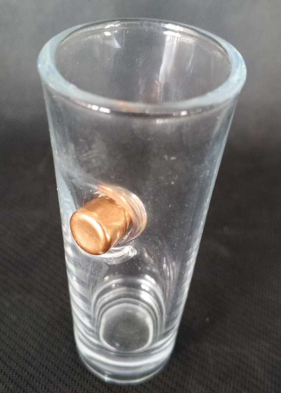 BULLET IN A GLASS  -  Shot Glass
