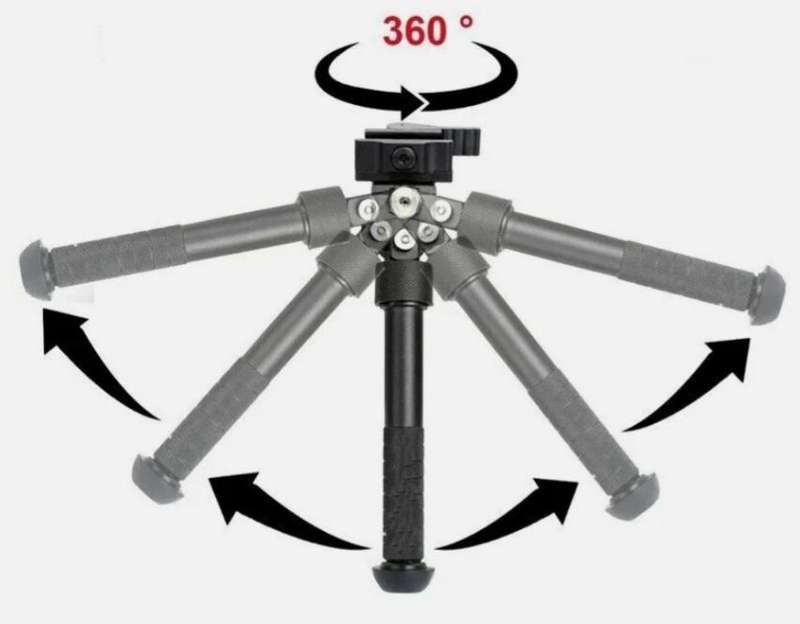 360 TACTICAL BIPOD