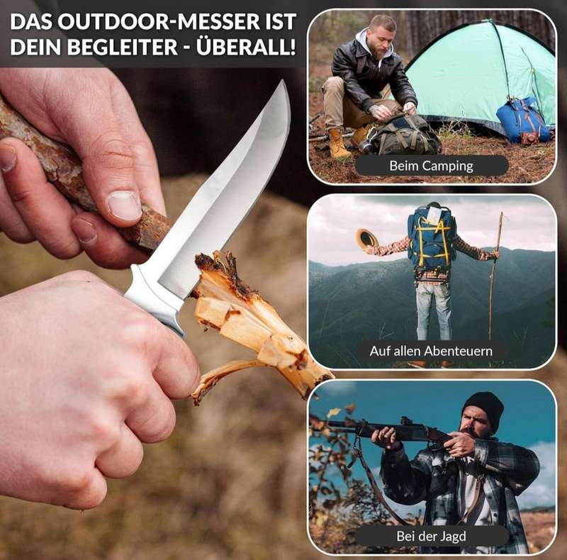 T1 GERMAN HUNTING KNIFE (All Metal)