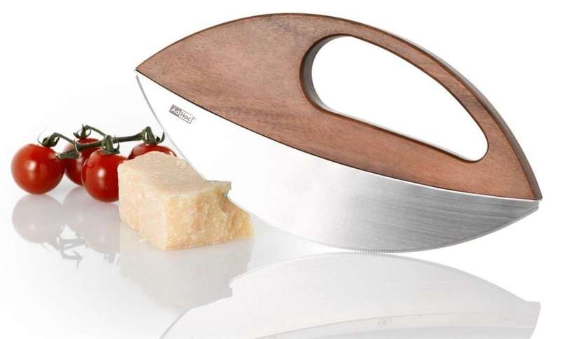 MEZZALUNA CHOPPING KNIFE WITH WAVE STAND