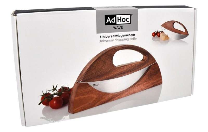 MEZZALUNA CHOPPING KNIFE WITH WAVE STAND