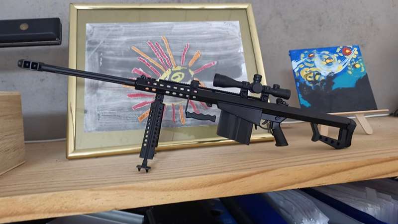 Miniature Barrett M82-A1 .50 BMG (1:3 Scale Model)