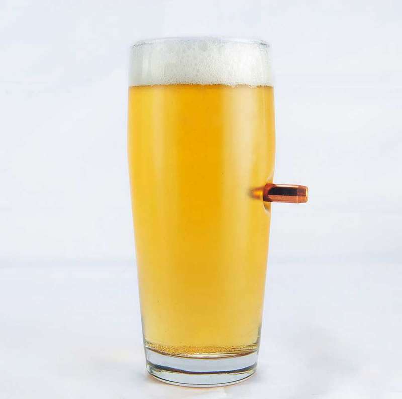 BULLET IN A GLASS  -  Beer Glass