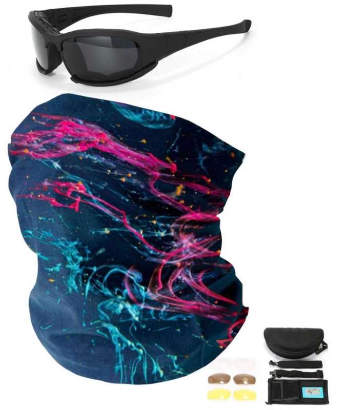 DAISY X7 POLARIZED  SUNGLASSES + SUN FACE-MASK