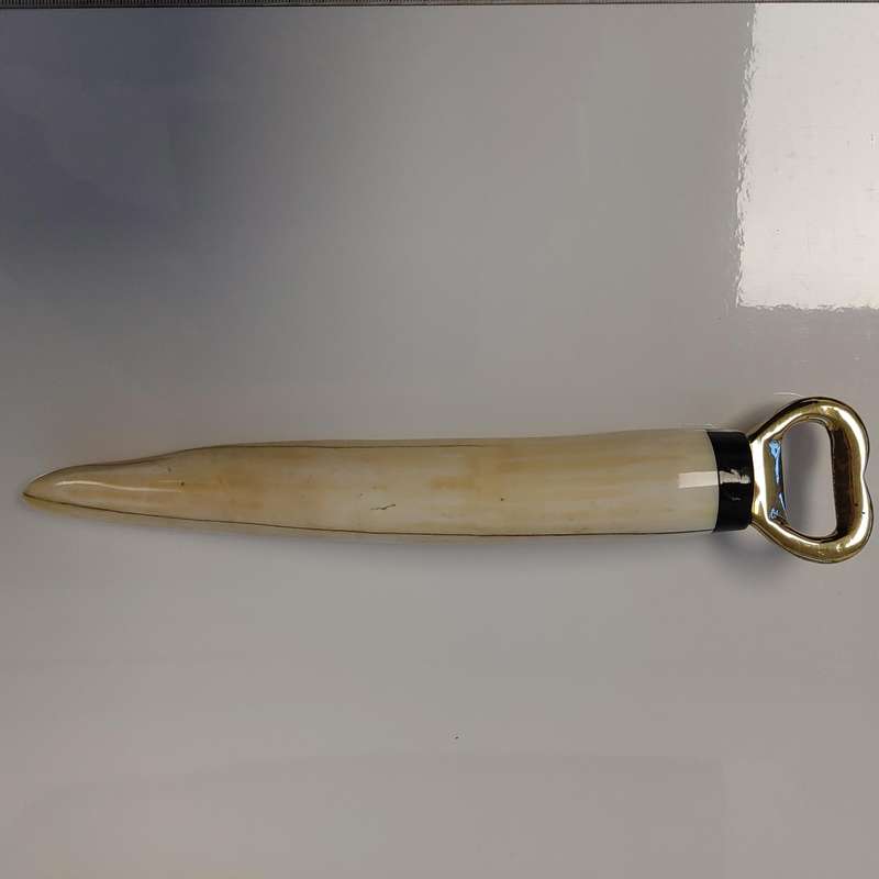 Vintage Hippo Tusk Bottle Opener