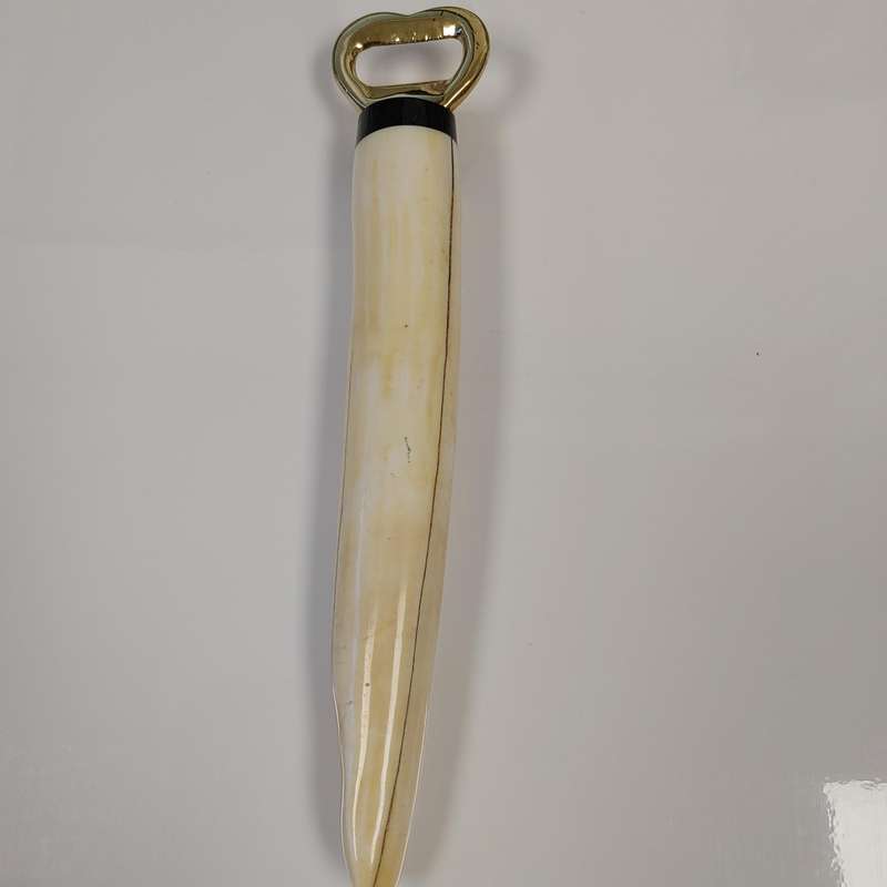 Vintage Hippo Tusk Bottle Opener