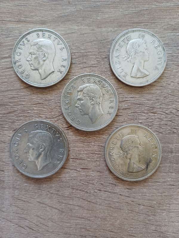 SA Union 5 shillings - 50% silver