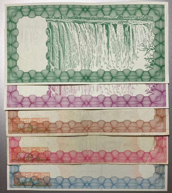Zimbabwe 2003-2006 $5,000, $10,000, $20,000, $50,000 & $100,000