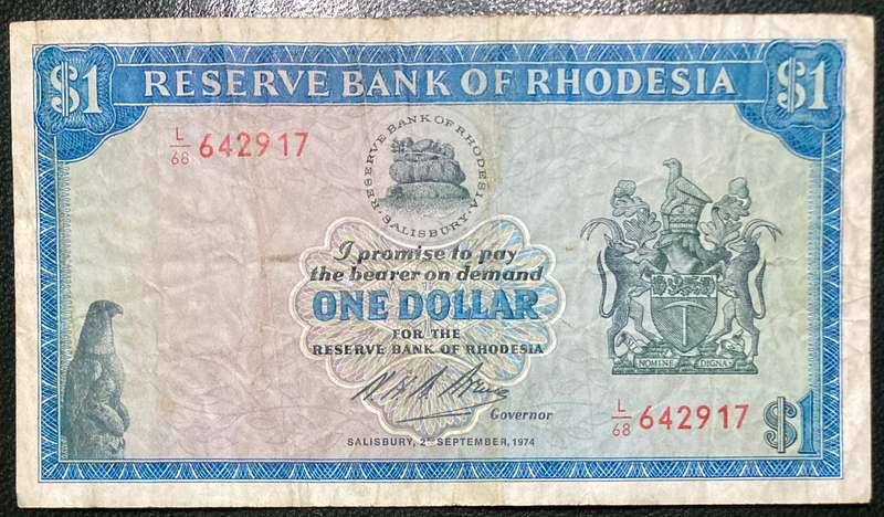 Rhodesia 1974 $1