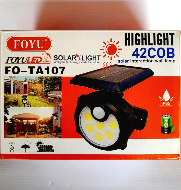 Foyu 42 COB LED Solar Wall light