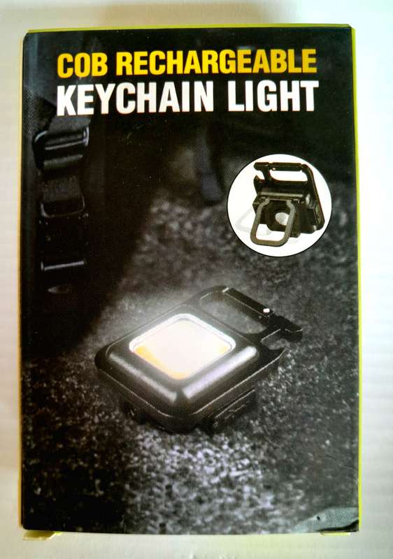 COB Rechargeable Ultra Bright Keychain Light And Bottle Opener
