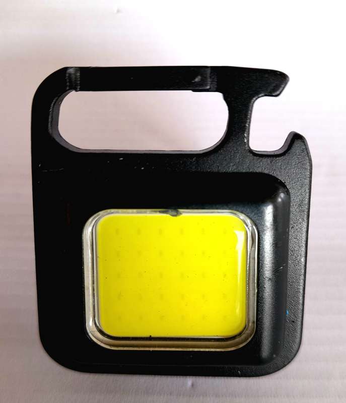 COB Rechargeable Ultra Bright Keychain Light And Bottle Opener