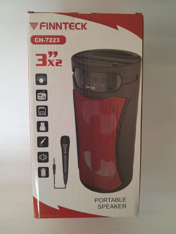 Finnteck Rechargeable Bluetooth Speaker 3"x2