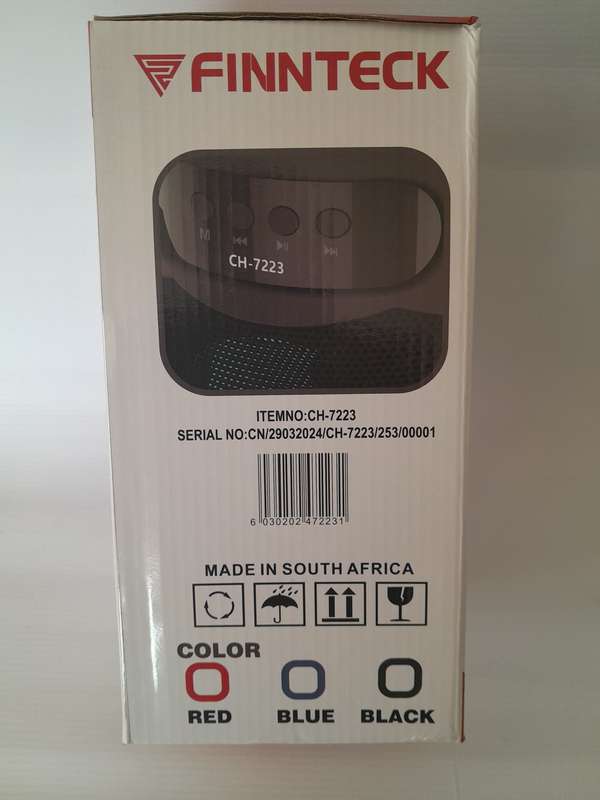 Finnteck Rechargeable Bluetooth Speaker 3"x2