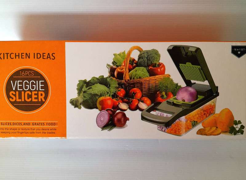 Kitchen Ideas 16 piece Hand Operated Vegetable Slicer and Dicer