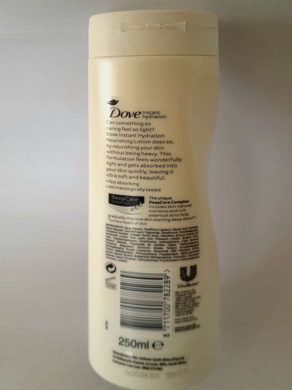 Dove Instant Hydration Nourishing Lotion For Normal Skin 250ml