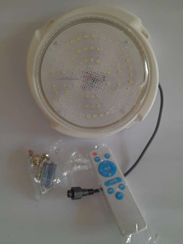 Fine Blue 100W Rechargeable LED Solar Ceiling light