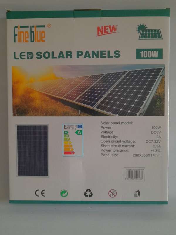 Fine Blue 100W Rechargeable LED Solar Ceiling light
