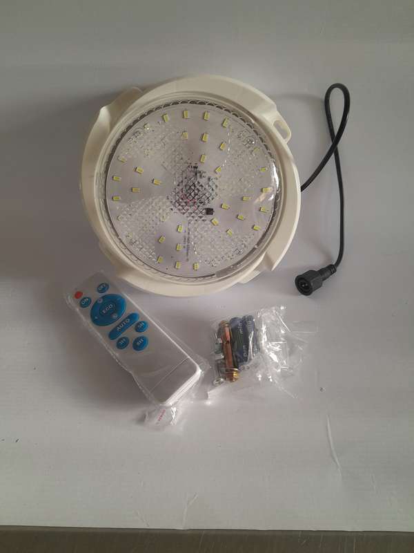 Fine Blue 50W Rechargeable LED Solar Ceiling light