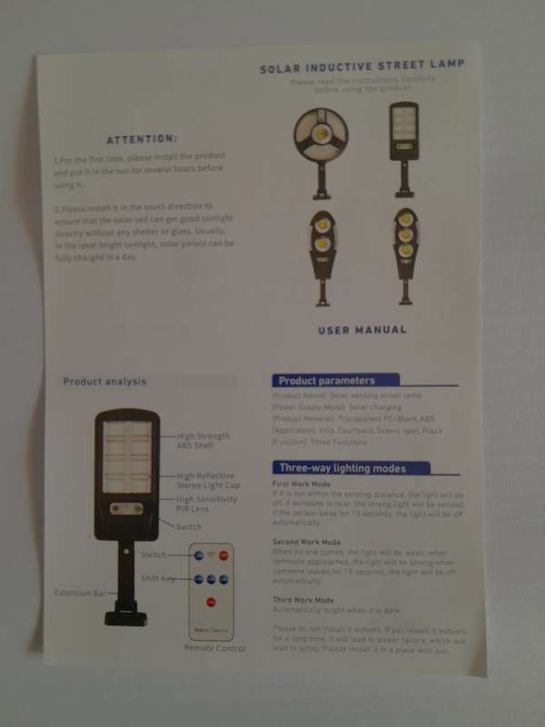 100W JT-Clear Solar Street Lamp