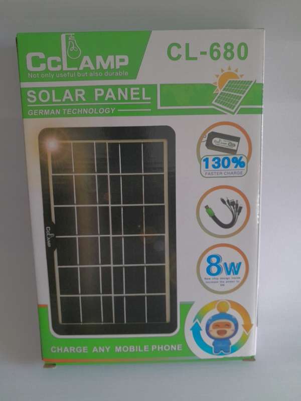 CcLamp Solar Panel 8W Charger CL-680