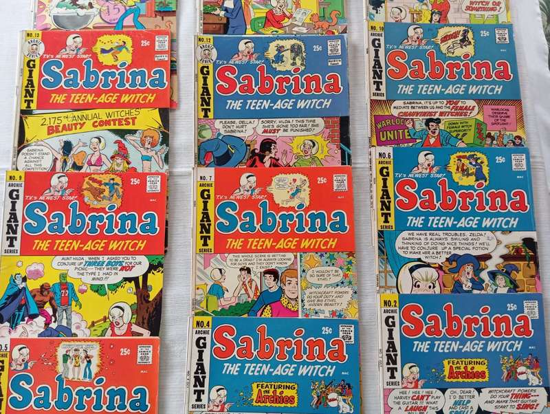 Sabrina the Teenage Witch 1971 comic book lot Archie series