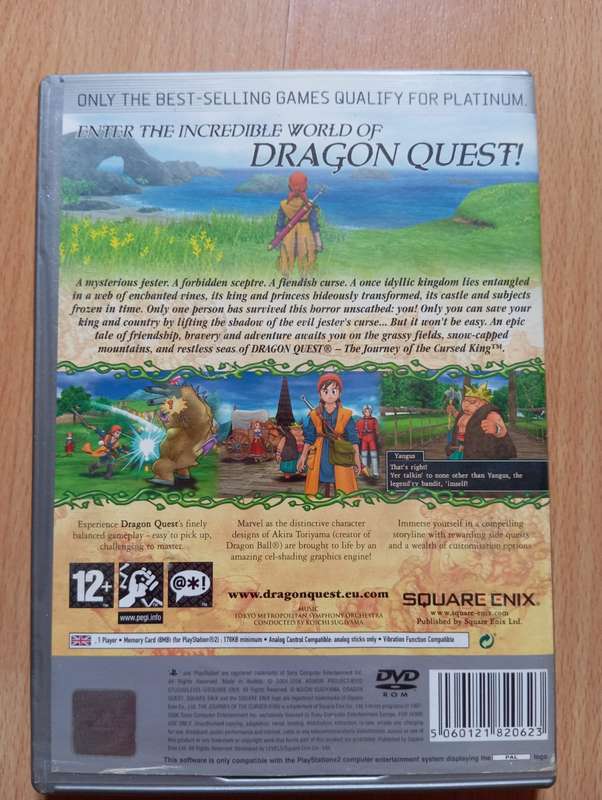 dragon quest the journey of the cursed king ps2 CIB