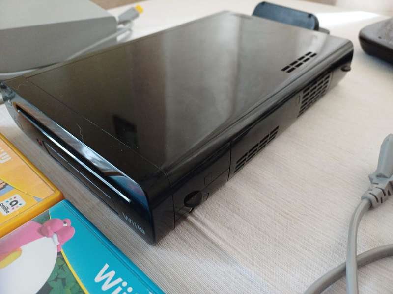 Nintendo Wii U console with games