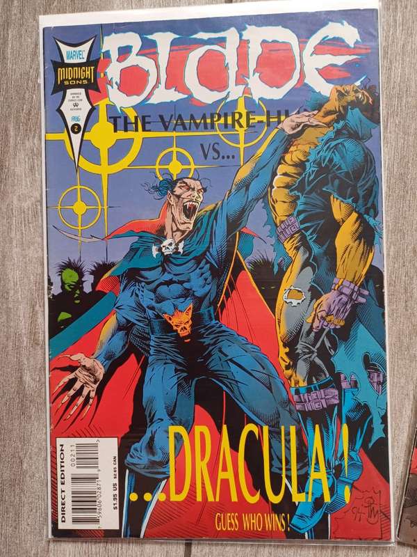 Blade The Vampire Hunter comic books #2 and  #9 1994 Marvel