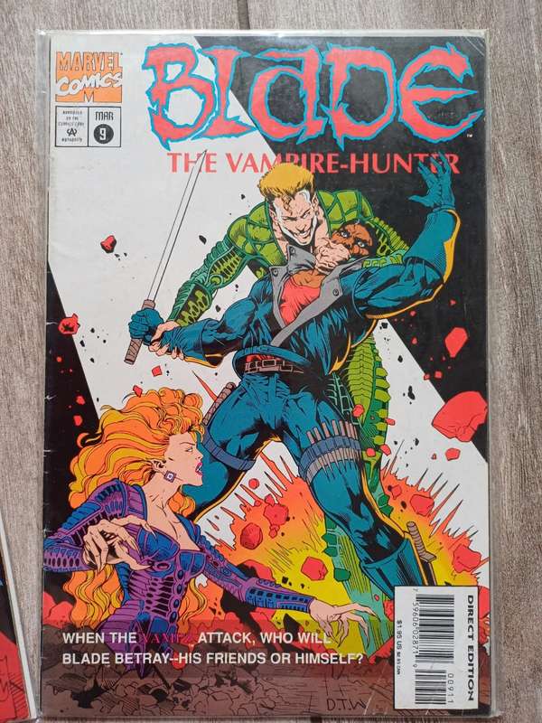 Blade The Vampire Hunter comic books #2 and  #9 1994 Marvel