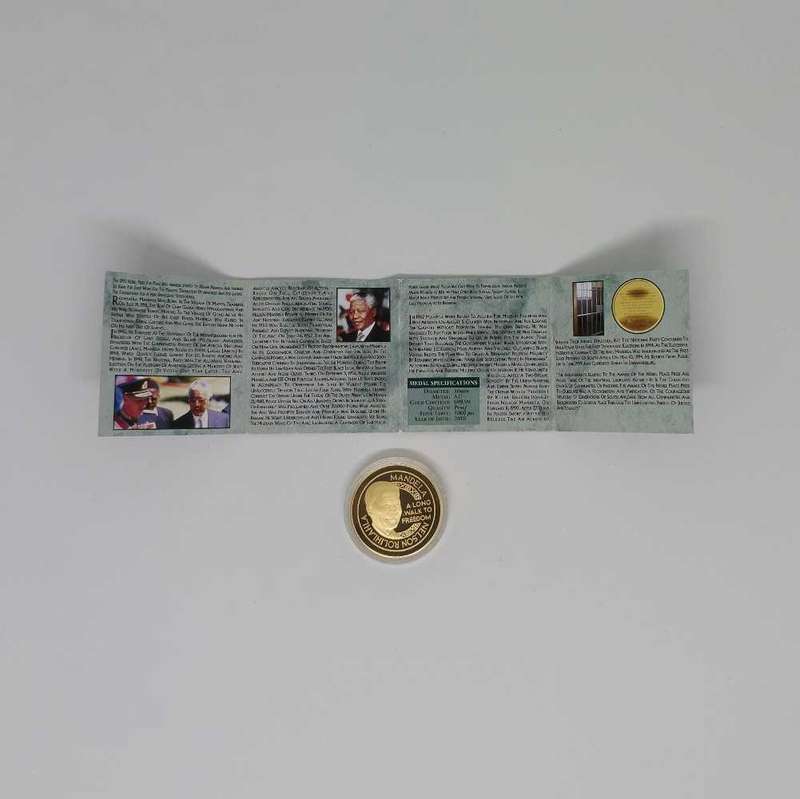 NOBEL LAUREATE - NELSON MANDELA, UNITY COMMEMORATIVE MEDAL,MINTMARK