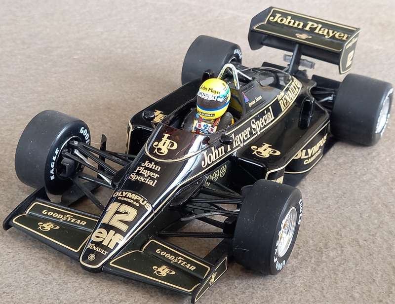 Lotus 97T - 1985 - Senna's first win - Full JPS livery - Minichamps 1/18