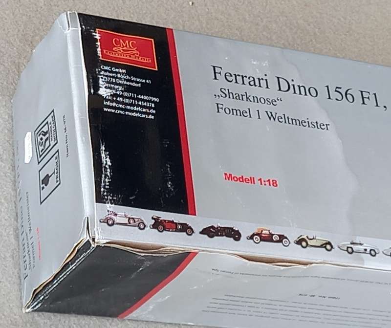 Ferrari Dino 156 - 1961 World Champion - P Hill - CMC 1/18