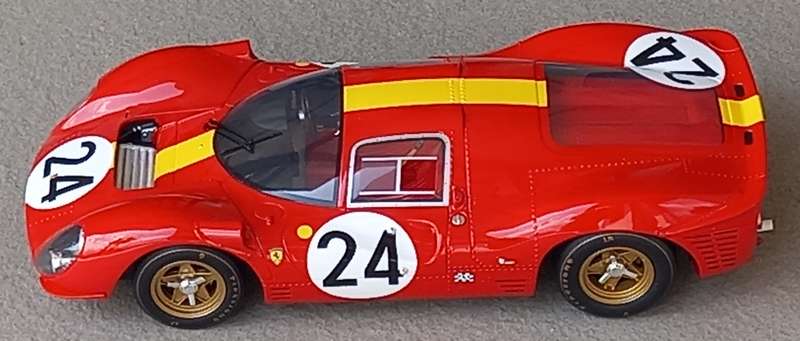 Ferrari P4 - 1967 Le Mans - Big 1/12 scale CMR model.