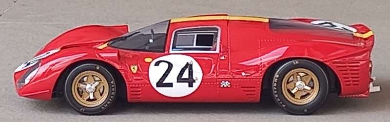 Ferrari P4 - 1967 Le Mans - Big 1/12 scale CMR model.