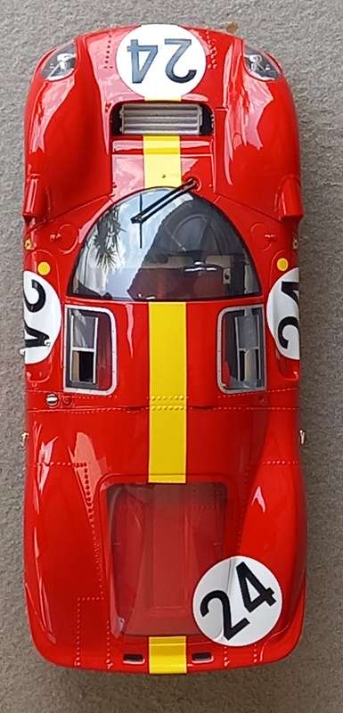 Ferrari P4 - 1967 Le Mans - Big 1/12 scale CMR model.