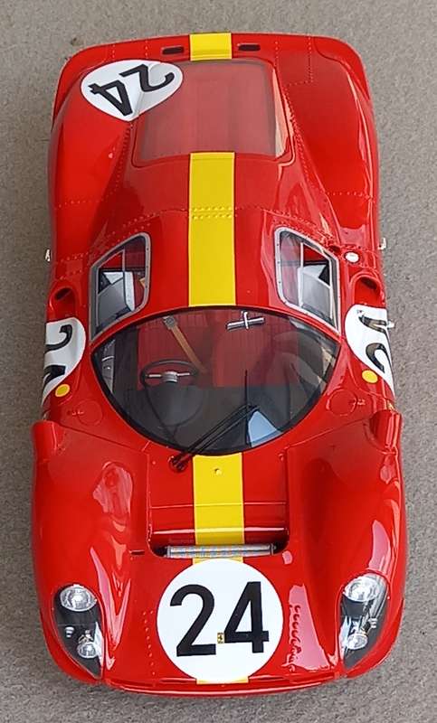 Ferrari P4 - 1967 Le Mans - Big 1/12 scale CMR model.