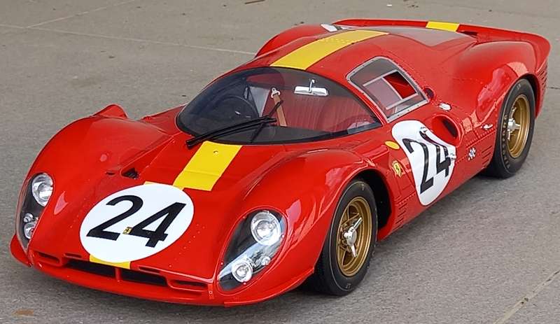 Ferrari P4 - 1967 Le Mans - Big 1/12 scale CMR model.