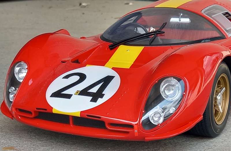 Ferrari P4 - 1967 Le Mans - Big 1/12 scale CMR model.
