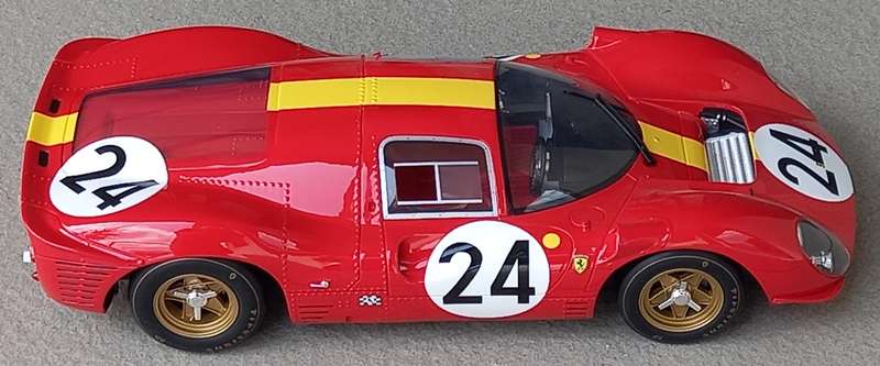 Ferrari P4 - 1967 Le Mans - Big 1/12 scale CMR model.