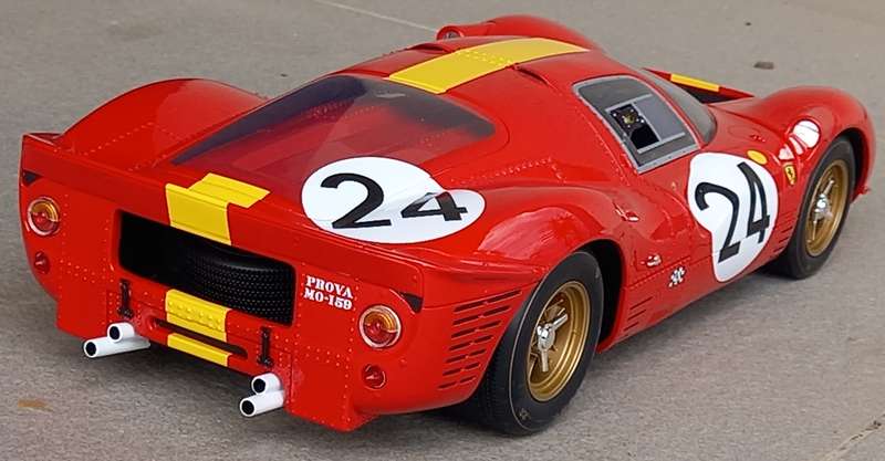 Ferrari P4 - 1967 Le Mans - Big 1/12 scale CMR model.