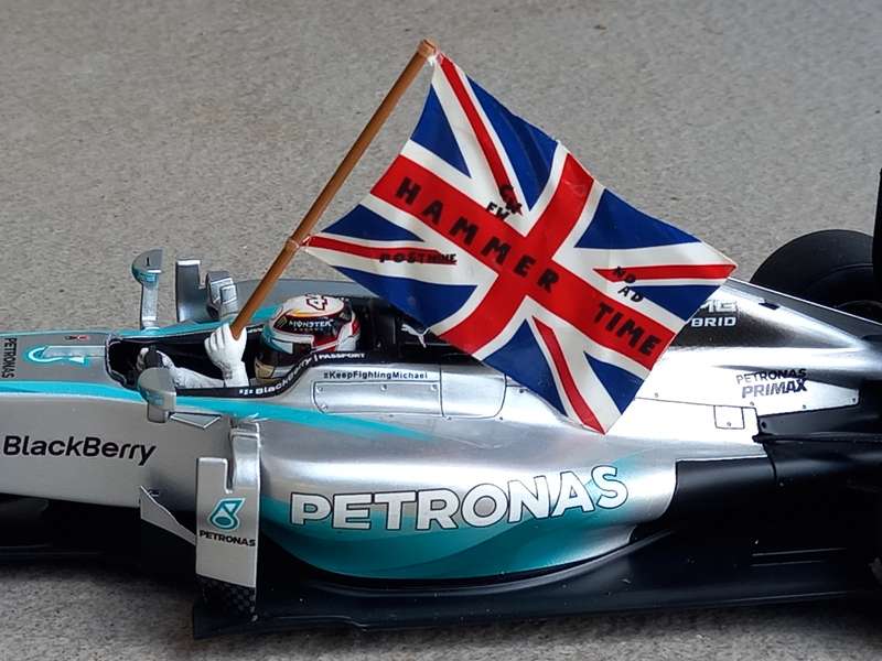 Mercedes W05 - Hamilton World Champion 2014 - Abu Dhabi - Spark 1/18