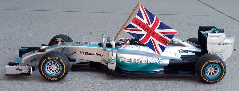 Mercedes W05 - Hamilton World Champion 2014 - Abu Dhabi - Spark 1/18