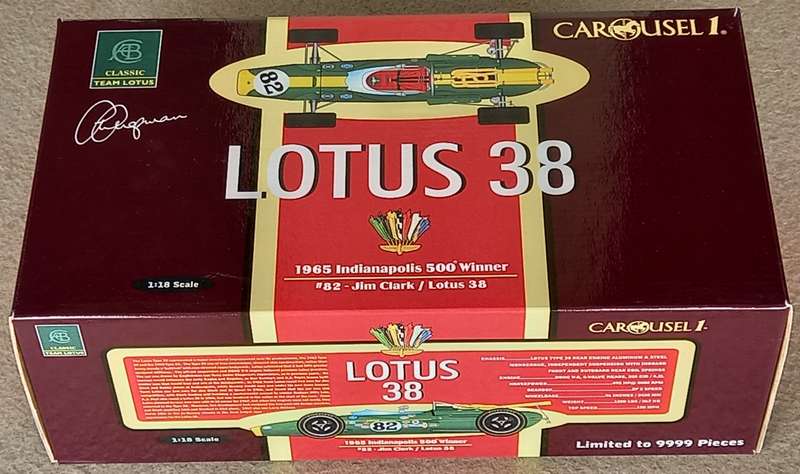 Lotus 38 - Jim Clark - 1965 Indianapolis 500 winner - Carousel 1/18