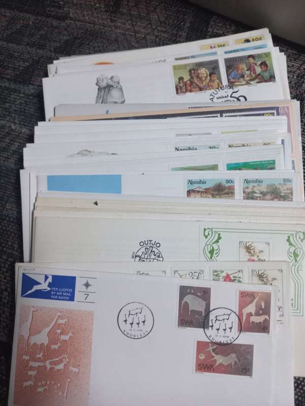 SOUTH WEST AFRICA CONTROL BLOCKS, FIRST DAY COVERS, LOOSE STAMP ETC