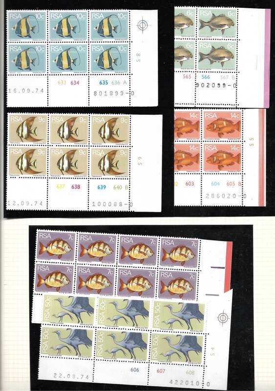 2nd DEFINITIVE ISSUES Complete Set Control Blocks. Pristine Condition
