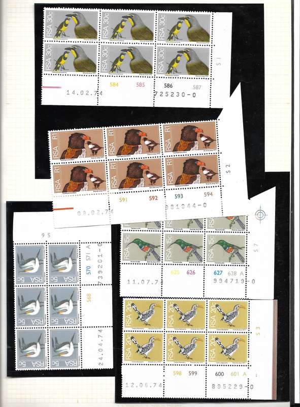 2nd DEFINITIVE ISSUES Complete Set Control Blocks. Pristine Condition