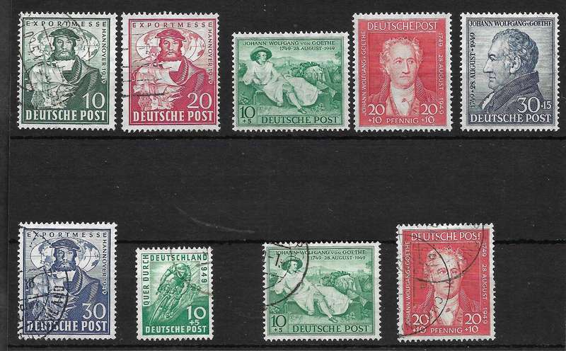 GERMANY ALLIED OCCUPATION TWO  COMPLETE SET   £100  1949