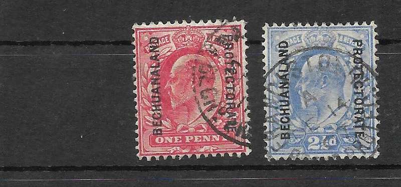 BRITISH BECHUANALAND STOCK CARD FILLED WITH MINT AND FINE USED